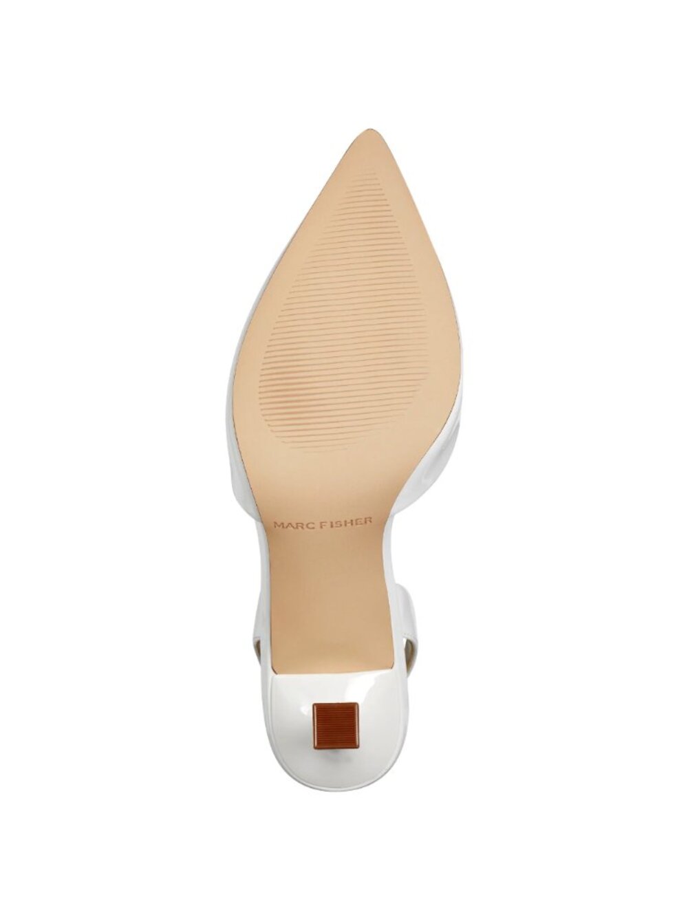 Marc Fisher Hadya Slingback Pump, White, 7M, White - Picture 6 of 15